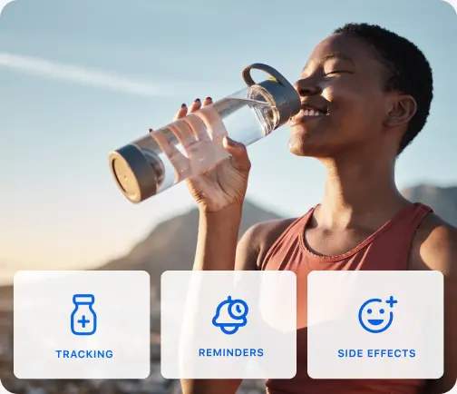 The MyFitnessPal GLP-1 progress feature with tracking, reminders, and side effects.